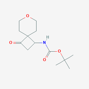molecular formula C13H21NO4 B2701916 tert-Butyl (3-oxo-7-oxaspiro[3.5]nonan-1-yl)carbamate CAS No. 2137629-61-7