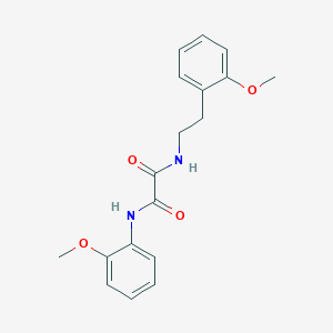 molecular formula C18H20N2O4 B2701945 N1-(2-methoxyphenethyl)-N2-(2-methoxyphenyl)oxalamide CAS No. 898375-14-9
