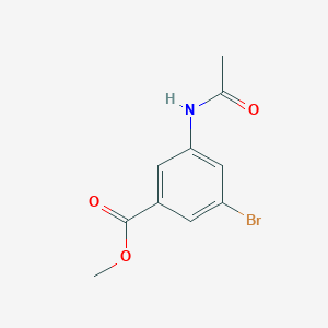 molecular formula C10H10BrNO3 B2701949 Methyl 3-acetamido-5-bromobenzoate CAS No. 60912-61-0