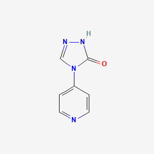 molecular formula C7H6N4O B2701970 4-(pyridin-4-yl)-4,5-dihydro-1H-1,2,4-triazol-5-one CAS No. 155431-59-7