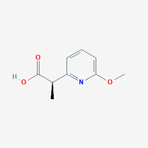 molecular formula C9H11NO3 B2701971 (2R)-2-(6-Methoxypyridin-2-yl)propanoic acid CAS No. 2248198-83-4