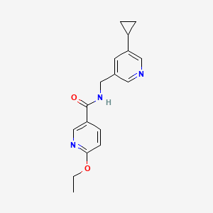 molecular formula C17H19N3O2 B2701995 N-[(5-cyclopropylpyridin-3-yl)methyl]-6-ethoxypyridine-3-carboxamide CAS No. 2034228-57-2