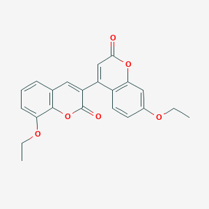 molecular formula C22H18O6 B2702021 8-Ethoxy-3-(7-ethoxy-2-oxochromen-4-yl)chromen-2-one CAS No. 896034-71-2