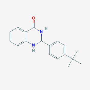 molecular formula C18H20N2O B2702023 2-(4-tert-Butylphenyl)-2,3-dihydroquinazoline-4(1H)-one CAS No. 341955-59-7