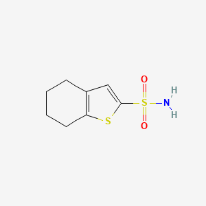 molecular formula C8H11NO2S2 B2702047 4,5,6,7-Tetrahydro-1-benzothiophene-2-sulfonamide CAS No. 142294-64-2