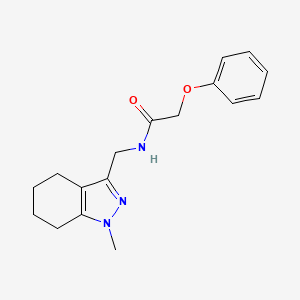molecular formula C17H21N3O2 B2702055 N-[(1-methyl-4,5,6,7-tetrahydro-1H-indazol-3-yl)methyl]-2-phenoxyacetamide CAS No. 1448059-89-9