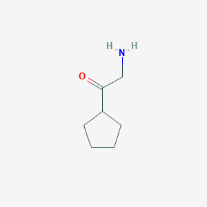 B2702070 2-Amino-1-cyclopentylethan-1-one CAS No. 89895-04-5
