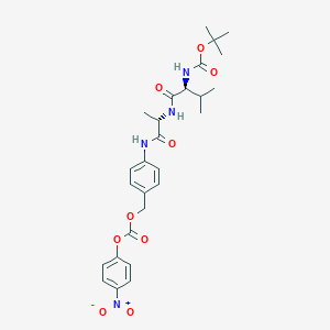 molecular formula C27H34N4O9 B2702081 Boc-Val-Ala-PAB-PNP 