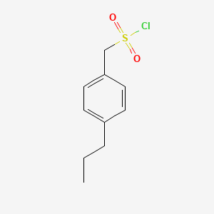 molecular formula C10H13ClO2S B2702195 (4-Propylphenyl)methanesulfonyl chloride CAS No. 1522856-28-5