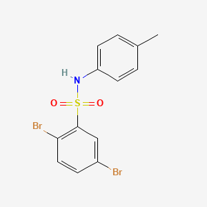 molecular formula C13H11Br2NO2S B2702214 2,5-dibromo-N-(4-methylphenyl)benzenesulfonamide CAS No. 494826-47-0