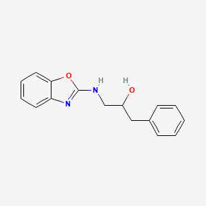 B2702242 1-(1,3-Benzoxazol-2-ylamino)-3-phenylpropan-2-ol CAS No. 2379995-53-4