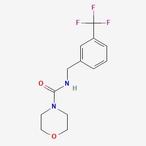molecular formula C13H15F3N2O2 B2702244 N-{[3-(trifluoromethyl)phenyl]methyl}morpholine-4-carboxamide CAS No. 1710231-54-1