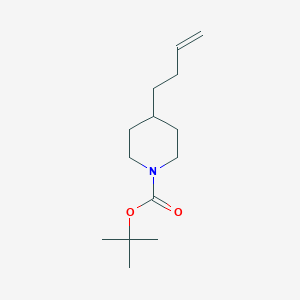 molecular formula C14H25NO2 B2702294 Tert-butyl 4-(but-3-en-1-yl)piperidine-1-carboxylate CAS No. 403857-14-7