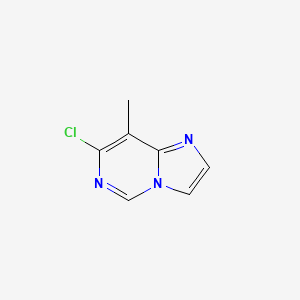 molecular formula C7H6ClN3 B2702306 7-Chloro-8-methylimidazo[1,2-c]pyrimidine CAS No. 2386614-39-5