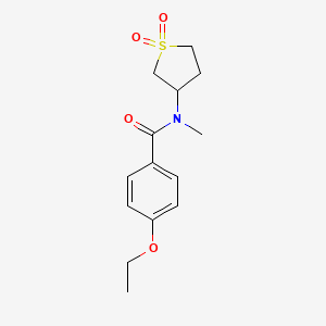 molecular formula C14H19NO4S B2702366 N-(1,1-dioxo-1lambda6-thiolan-3-yl)-4-ethoxy-N-methylbenzamide CAS No. 694515-25-8