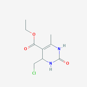 molecular formula C9H13ClN2O3 B2702400 Ethyl 4-(chloromethyl)-6-methyl-2-oxo-1,2,3,4-tetrahydropyrimidine-5-carboxylate CAS No. 54449-02-4