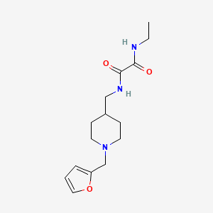 molecular formula C15H23N3O3 B2702480 N1-ethyl-N2-((1-(furan-2-ylmethyl)piperidin-4-yl)methyl)oxalamide CAS No. 953230-35-8