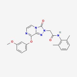 molecular formula C22H21N5O4 B2702494 N-(2,6-dimethylphenyl)-2-(8-(3-methoxyphenoxy)-3-oxo-[1,2,4]triazolo[4,3-a]pyrazin-2(3H)-yl)acetamide CAS No. 1251629-02-3