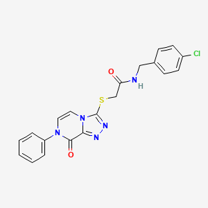N-(4-chlorobenzyl)-2-((8-oxo-7-phenyl-7,8-dihydro-[1,2,4]triazolo[4,3-a]pyrazin-3-yl)thio)acetamide