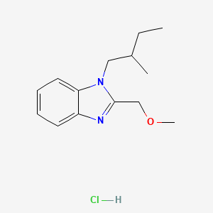 2-(methoxymethyl)-1-(2-methylbutyl)-1H-benzo[d]imidazole hydrochloride