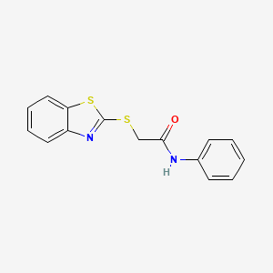 2-(1,3-benzothiazol-2-ylsulfanyl)-N-phenylacetamide