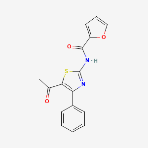 N-(5-acetyl-4-phenylthiazol-2-yl)furan-2-carboxamide