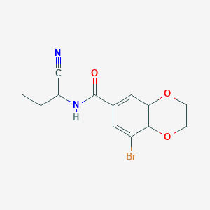 8-bromo-N-(1-cyanopropyl)-2,3-dihydro-1,4-benzodioxine-6-carboxamide