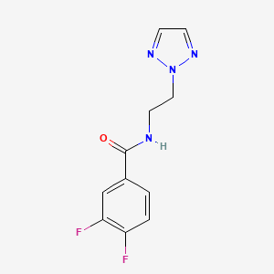 molecular formula C11H10F2N4O B2702506 N-(2-(2H-1,2,3-triazol-2-yl)ethyl)-3,4-difluorobenzamide CAS No. 2097908-86-4