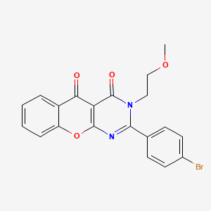 2-(4-bromophenyl)-3-(2-methoxyethyl)-3H-chromeno[2,3-d]pyrimidine-4,5-dione