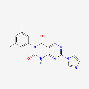3-(3,5-dimethylphenyl)-7-(1H-imidazol-1-yl)pyrimido[4,5-d]pyrimidine-2,4(1H,3H)-dione