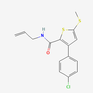 N-allyl-3-(4-chlorophenyl)-5-(methylsulfanyl)-2-thiophenecarboxamide