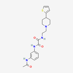 N1-(3-acetamidophenyl)-N2-(2-(4-(thiophen-2-yl)piperidin-1-yl)ethyl)oxalamide