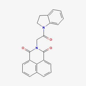 2-(2-(indolin-1-yl)-2-oxoethyl)-1H-benzo[de]isoquinoline-1,3(2H)-dione
