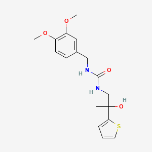 1-(3,4-Dimethoxybenzyl)-3-(2-hydroxy-2-(thiophen-2-yl)propyl)urea