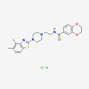 N-(2-(4-(4,5-dimethylbenzo[d]thiazol-2-yl)piperazin-1-yl)ethyl)-2,3-dihydrobenzo[b][1,4]dioxine-6-carboxamide hydrochloride