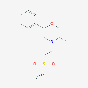 4-(2-Ethenylsulfonylethyl)-5-methyl-2-phenylmorpholine