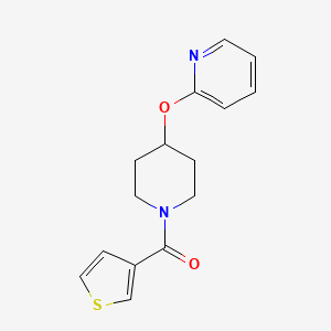 (4-(Pyridin-2-yloxy)piperidin-1-yl)(thiophen-3-yl)methanone