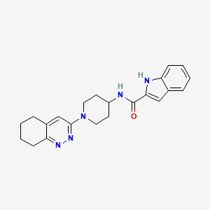 N-(1-(5,6,7,8-tetrahydrocinnolin-3-yl)piperidin-4-yl)-1H-indole-2-carboxamide