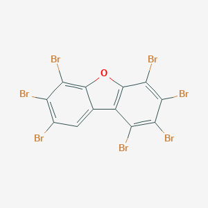 molecular formula C12HBr7O B027026 1,2,3,4,6,7,8-Heptabromodibenzofuran CAS No. 107555-95-3