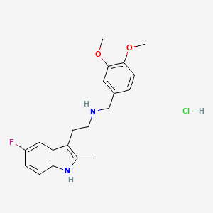 molecular formula C20H24ClFN2O2 B2702602 N-(3,4-dimethoxybenzyl)-2-(5-fluoro-2-methyl-1H-indol-3-yl)ethanamine hydrochloride CAS No. 1351619-04-9