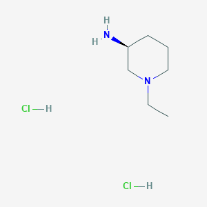 molecular formula C7H18Cl2N2 B2702630 (3S)-1-ethylpiperidin-3-amine dihydrochloride CAS No. 2137099-14-8