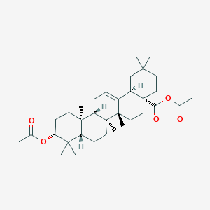 molecular formula C34H52O5 B2702655 Acetyl (4aR,6aS,6aR,6bS,8aS,10R,12aS,14bR)-10-acetyloxy-2,2,6a,6b,9,9,12a-heptamethyl-1,3,4,5,6,6a,7,8,8a,10,11,12,13,14b-tetradecahydropicene-4a-carboxylate CAS No. 4339-73-5