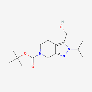 molecular formula C15H25N3O3 B2702669 tert-Butyl 3-(hydroxymethyl)-2-isopropyl-4,5-dihydro-2H-pyrazolo[3,4-c]pyridine-6(7H)-carboxylate CAS No. 1823389-31-6