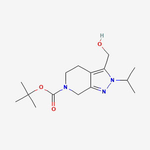 B2702669 tert-Butyl 3-(hydroxymethyl)-2-isopropyl-4,5-dihydro-2H-pyrazolo[3,4-c]pyridine-6(7H)-carboxylate CAS No. 1823389-31-6