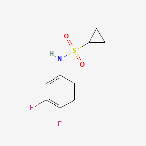molecular formula C9H9F2NO2S B2702680 N-(3,4-difluorophenyl)cyclopropanesulfonamide CAS No. 1219906-37-2