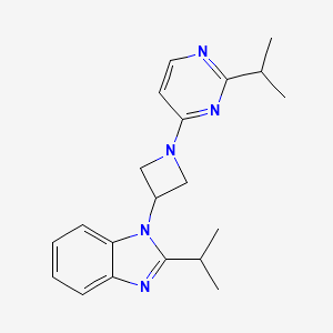 2-Propan-2-yl-1-[1-(2-propan-2-ylpyrimidin-4-yl)azetidin-3-yl]benzimidazole