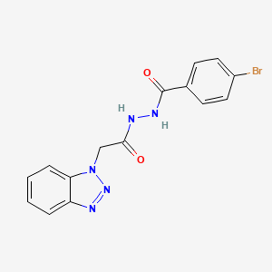 N'-[2-(1H-1,2,3-Benzotriazol-1-yl)acetyl]-4-bromobenzohydrazide