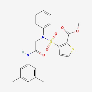 Methyl 3-[{2-[(3,5-dimethylphenyl)amino]-2-oxoethyl}(phenyl)sulfamoyl]thiophene-2-carboxylate