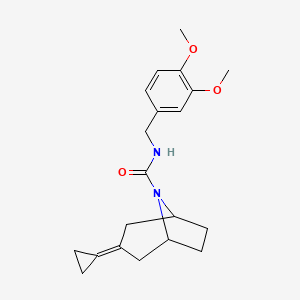 (1R,5S)-3-cyclopropylidene-N-(3,4-dimethoxybenzyl)-8-azabicyclo[3.2.1]octane-8-carboxamide