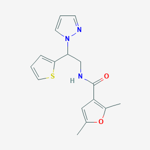N-(2-(1H-pyrazol-1-yl)-2-(thiophen-2-yl)ethyl)-2,5-dimethylfuran-3-carboxamide
